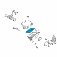 OEM 2020 Nissan NV3500 Air Filter Diagram - 16546-EZ31B