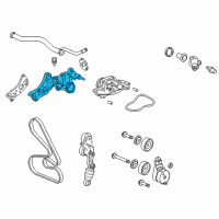 OEM Honda Odyssey Passage, Water Diagram - 19410-RGW-A00