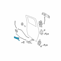 OEM 2016 Ram 3500 Handle-Door Interior Diagram - 68044820AB