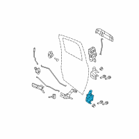 OEM 2020 Ram 2500 Rear Door Lower Hinge Diagram - 68058533AC