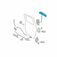 OEM 2010 Dodge Ram 1500 Exterior Door Diagram - 1GH18GW7AF