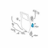 OEM 2013 Ram 1500 Rear Door Upper Hinge Diagram - 68058522AA