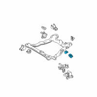 OEM 2003 Hyundai Tiburon Bracket Assembly-Roll Stopper, Rear Diagram - 21930-2D101