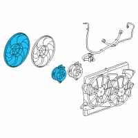 OEM 2013 Buick Regal Fan & Motor Diagram - 22915711