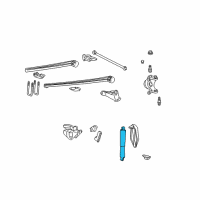 OEM Ford Excursion Shock Diagram - AU2Z-18V124-BL