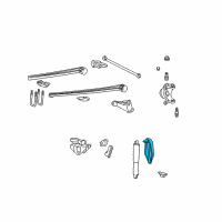 OEM 2003 Ford Excursion Shock Upper Bracket Diagram - F81Z-18183-AA