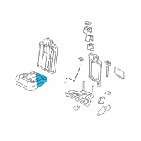 OEM Lincoln Navigator Seat Cushion Pad Diagram - 7L7Z-7863840-C