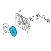 OEM 2018 Toyota Sienna Fan Blade Diagram - 16361-0P440