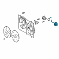 OEM 2014 Toyota Sienna Fan Motor Diagram - 16363-0P250