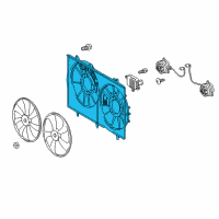 OEM 2018 Toyota Sienna Fan Shroud Diagram - 16711-0P400