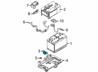 OEM 2021 Hyundai Sonata Clamp-Battery Diagram - 37160-L1500