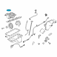 OEM 2009 Mercury Mountaineer Intake Manifold Upper Seal Diagram - 3L3Z-9E936-AA