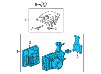 OEM 2021 Chevrolet Suburban CYLINDER ASM-BRK MAS(W/P/B BOOS&ELEK BRK Diagram - 85124747