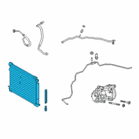 OEM Lexus NX350h CONDENSER Assembly, Supp Diagram - 884A0-06090