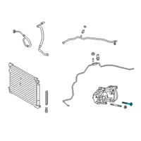 OEM 1997 Toyota Avalon Compressor Mount Bolt Diagram - 90099-04395