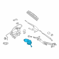 OEM 2005 Toyota Prius Front Motor Diagram - 85110-47060