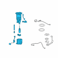 OEM 2008 Pontiac G8 Fuel Pump Diagram - 92203242