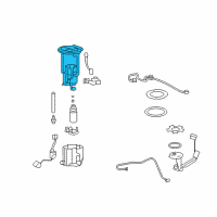 OEM 2008 Pontiac G8 Filter, Fuel (W/ Cover) Diagram - 92203248