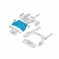 OEM Kia Optima Panel-Rear Floor Front Diagram - 655122G150