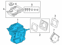 OEM BMW X5 Brake Master Cylinder Reservoir Diagram - 34515A29149