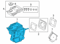 OEM 2021 BMW X5 Brake Master Cylinder Reservoir Diagram - 34515A29149