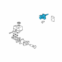 OEM 2009 Cadillac Escalade Adapter-Brake Master Cylinder Diagram - 25862232