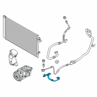 OEM 2022 BMW M760i xDrive Pressure Hose, Compressor-Condenser Diagram - 64-53-9-303-474