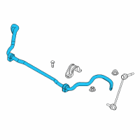 OEM BMW X5 Stabilizer Front With Rubber Mounting Diagram - 31-35-6-774-737