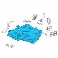 OEM 2017 BMW X3 Right Headlight Diagram - 63-11-7-334-074