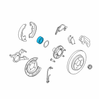 OEM 2009 Ford Escape Bearing Assembly Diagram - YL8Z-1225-AA