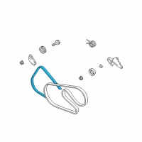 OEM Dodge Intrepid Belt-A/C Diagram - 4792071AC