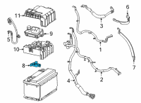 OEM Cadillac Sensor Diagram - 13536722