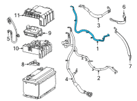 OEM 2022 Cadillac Escalade ESV Positive Cable Diagram - 84733772