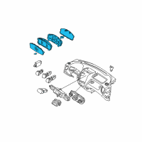 OEM 2006 Kia Sportage Cluster Assembly-Instrument Diagram - 940011F041