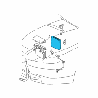 OEM 2002 Toyota Celica ECM Diagram - 89666-20180-84