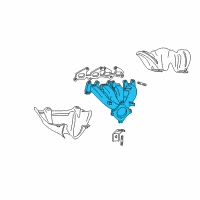 OEM 2002 Chrysler PT Cruiser Exhaust Manifold Diagram - 4884460AA