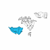 OEM 2007 Chrysler PT Cruiser Shield-Exhaust Manifold Diagram - 4777951AA