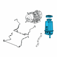 OEM Jeep Gladiator Reservoir-Power Steering Fluid Diagram - 68252490AD