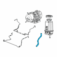 OEM Jeep Gladiator Line-Power Steering Return Diagram - 68252491AD