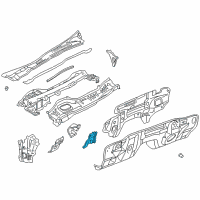 OEM 2003 Infiniti M45 Insulator-Dash Lower, RH Diagram - 67354-AR000