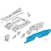 OEM Infiniti Q45 INSULATOR-Dash Lower, Front Diagram - 67810-AR200