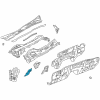 OEM 2003 Infiniti M45 Insulator-Dash Lower, LH Diagram - 67355-AG000