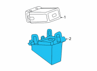 OEM Chevrolet Trailblazer Mount Bracket Diagram - 42602155