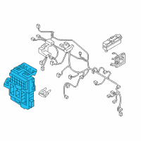 OEM Hyundai Instrument Panel Junction Box Assembly Diagram - 91951-D3540