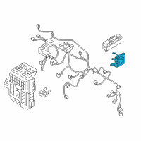 OEM Hyundai Tucson Brake Control Module And Receiver Unit Assembly Diagram - 95410-D3AA0