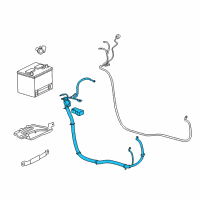 OEM Chevrolet Impala Negative Cable Diagram - 19115412