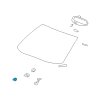 OEM 2004 Cadillac XLR Sensor Asm-Windshield Outside Moisture Diagram - 10306461