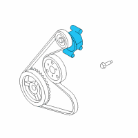 OEM Ford Fusion Serpentine Tensioner Diagram - AE5Z-6A228-A