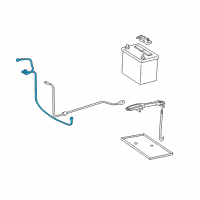 OEM Toyota Land Cruiser Negative Cable Diagram - 82125-60580