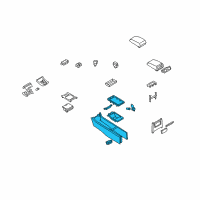 OEM 2008 Infiniti G37 Console Assembly Center Diagram - 96910-JL20C